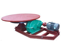 KR系列圓盤給料機由電動機、減速機、大小傘齒輪、主軸和圓盤組成。